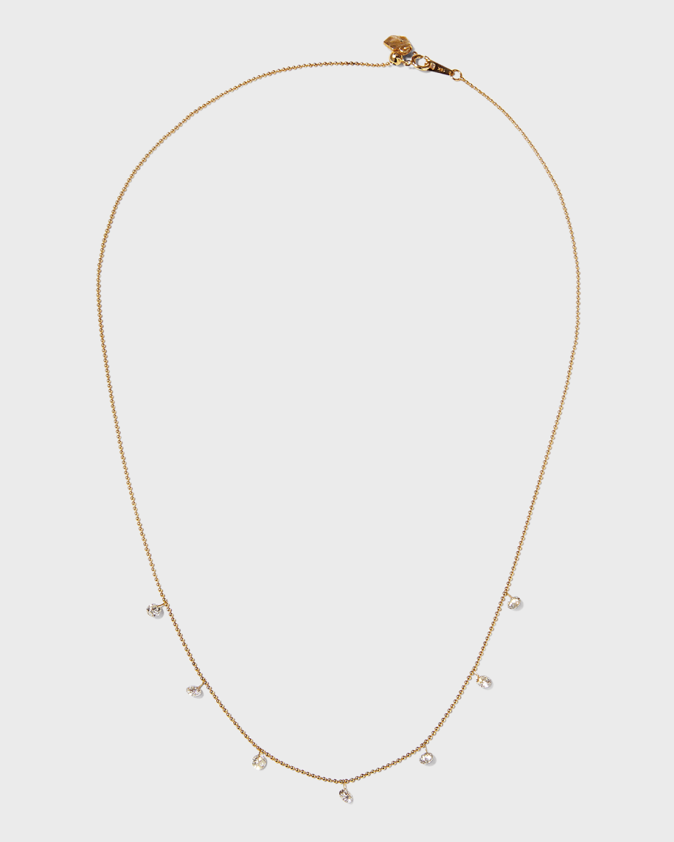 Small Floating Diamond Necklace